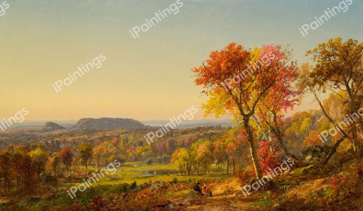 Mounts Adam and Eve. The painting by Jasper Francis Cropsey