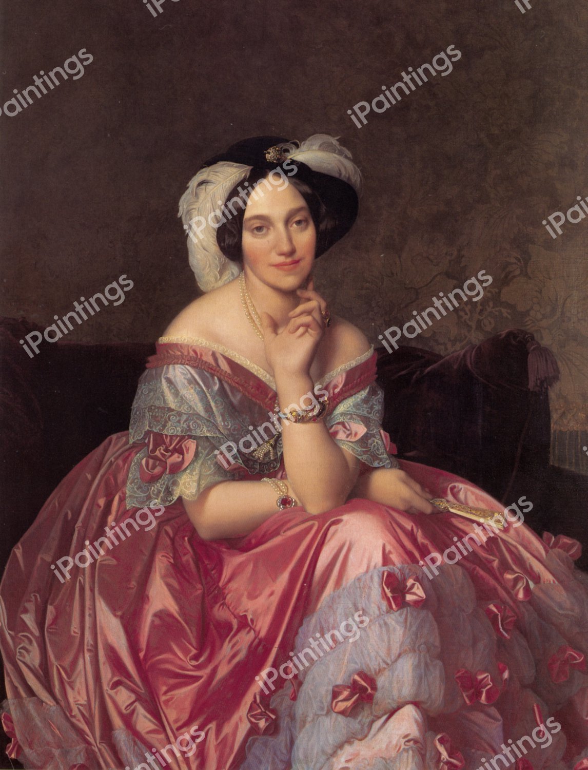 Baronne de Rothschild. The painting by Jean-Auguste Dominique Ingres
