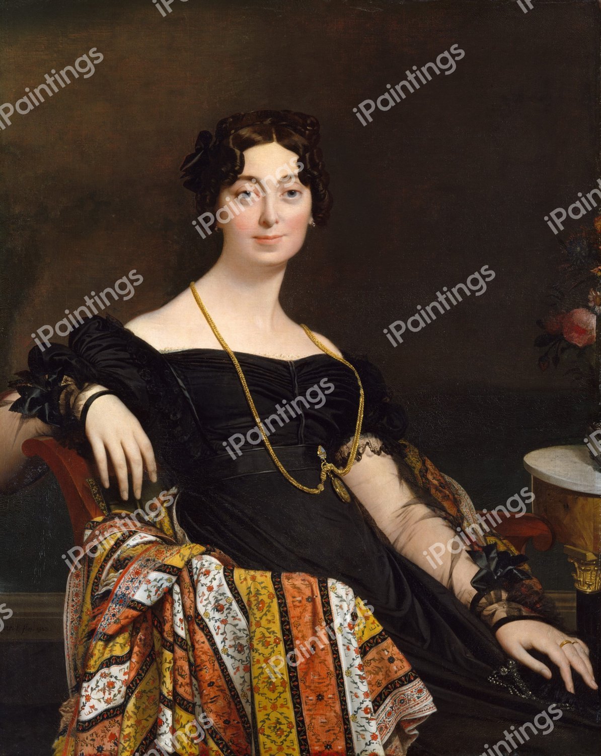 Madame Jacques-Louis Leblanc. The painting by Jean-Auguste Dominique Ingres
