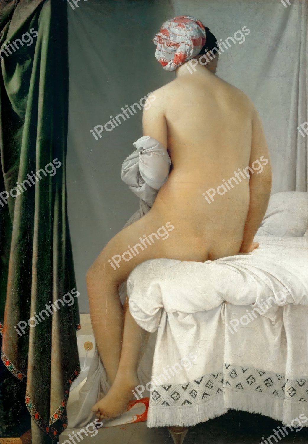 The Valpincon Bather. The painting by Jean-Auguste Dominique Ingres