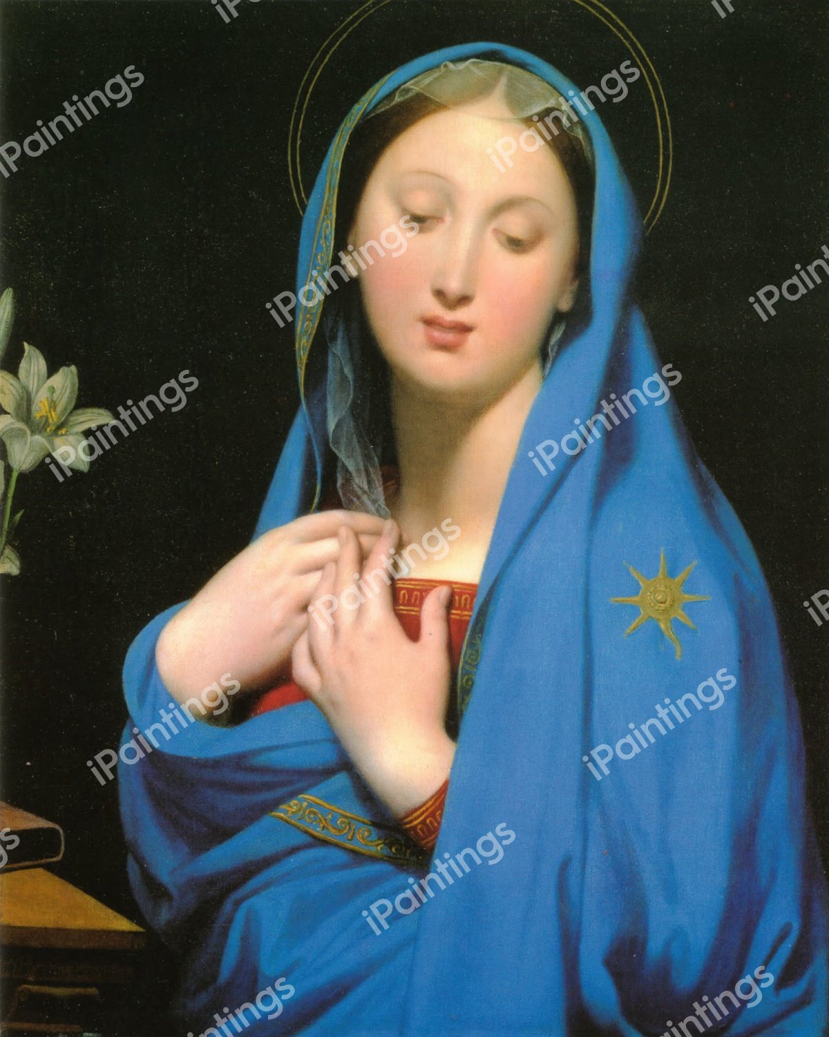 The Virgin of the Adoption. The painting by Jean-Auguste Dominique Ingres
