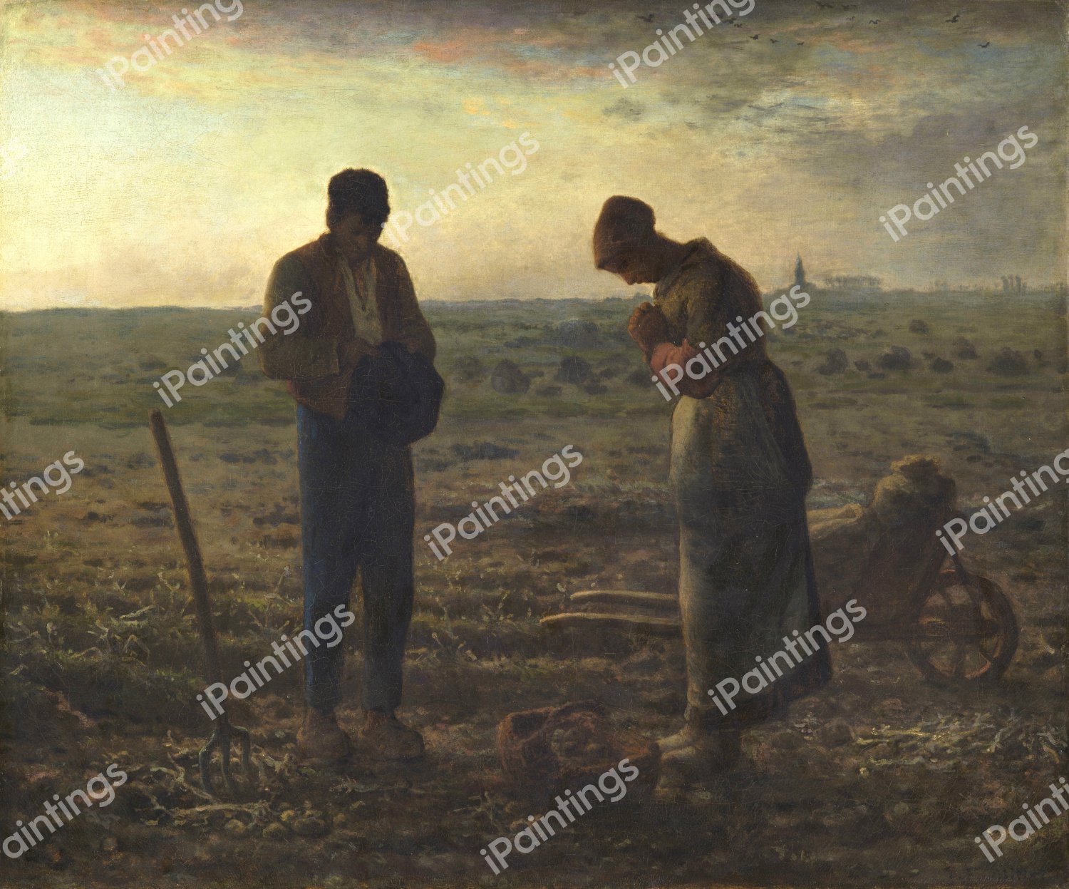 Angelus. The painting by Jean-Francois Millet