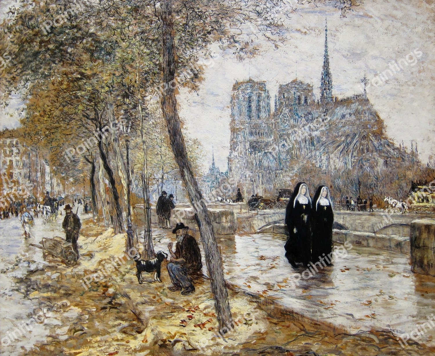 Notre-Dame de Paris. The painting by Jean-Francois Raffaelli