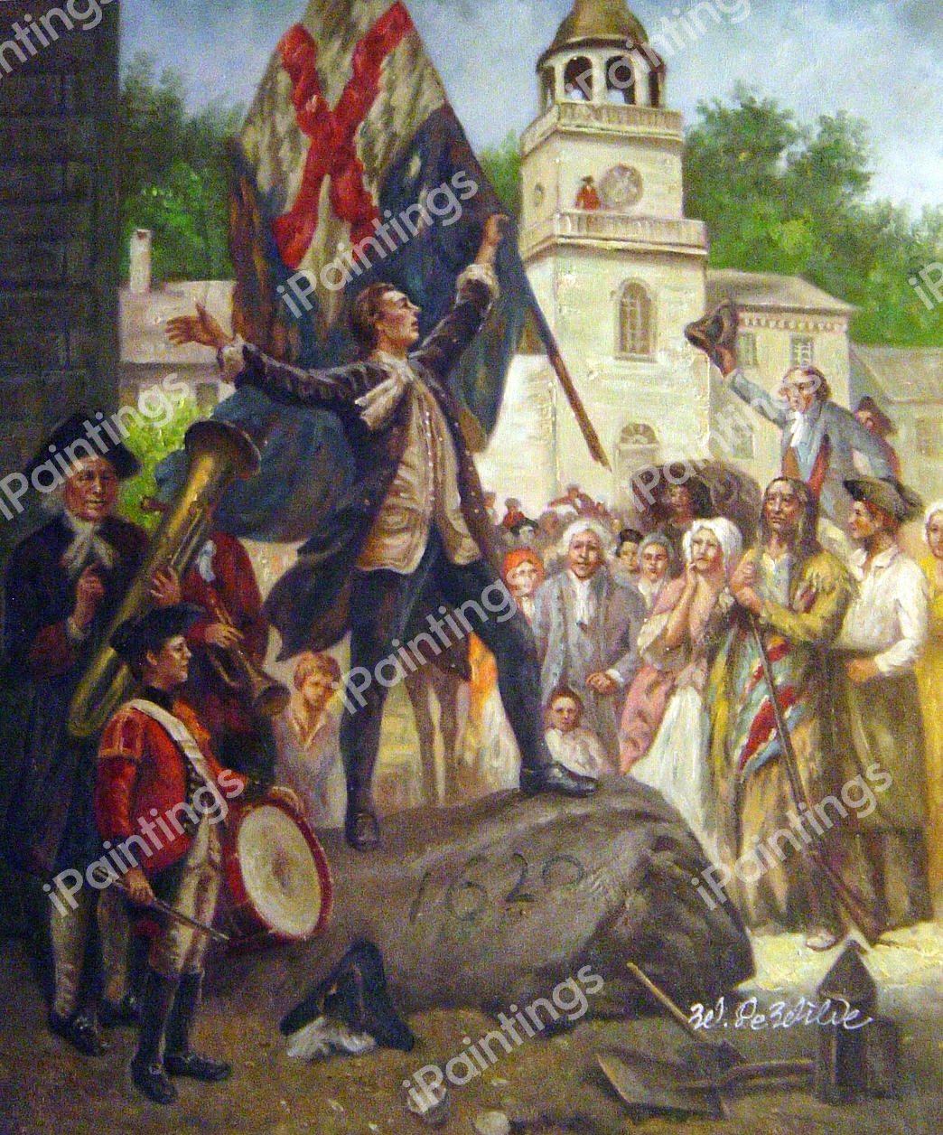 Liberty&#39s Pulpit. The painting by Jean Leon Gerome Ferris