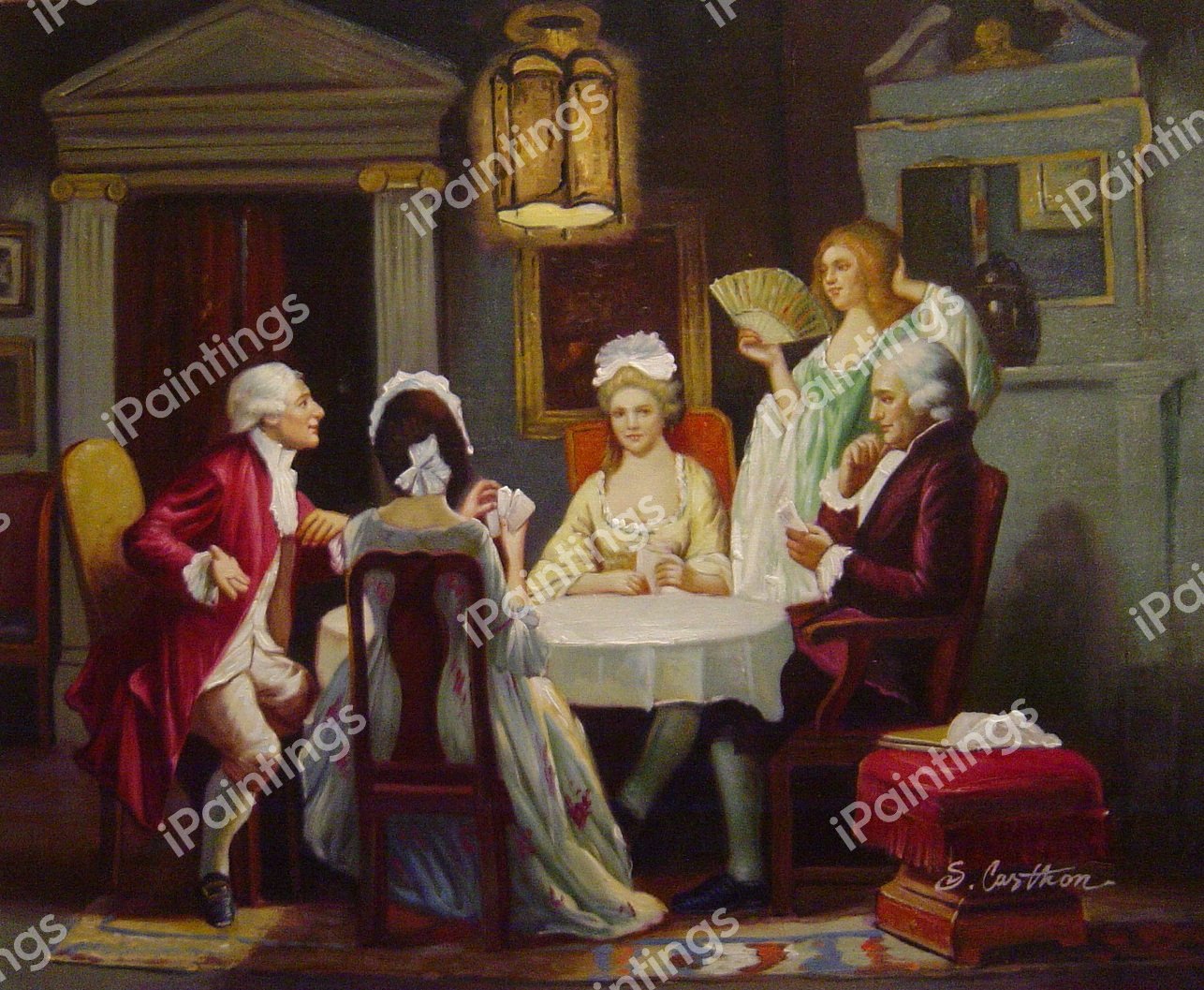 Mount Vernon And Peace. The painting by Jean Leon Gerome Ferris