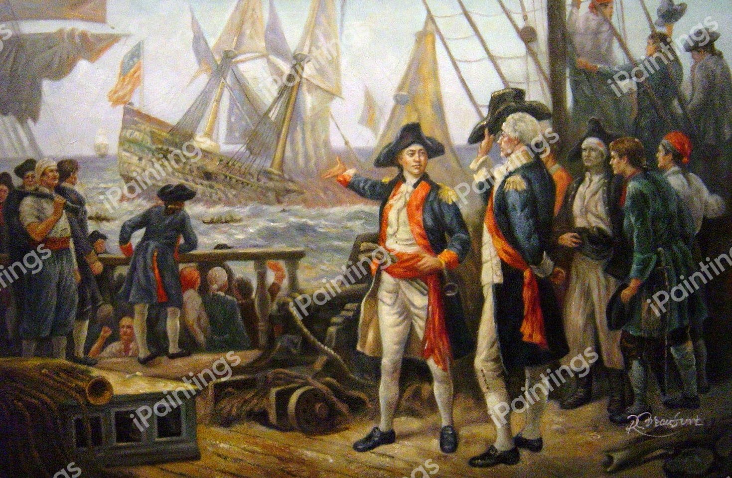 The Ship That Sank The Victory. The painting by Jean Leon Gerome Ferris