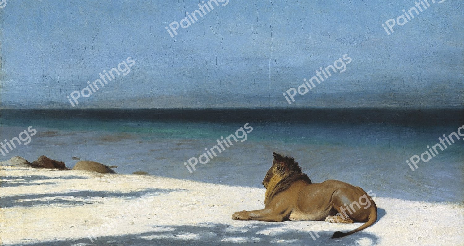 Solitude. The painting by Jean-Leon Gerome