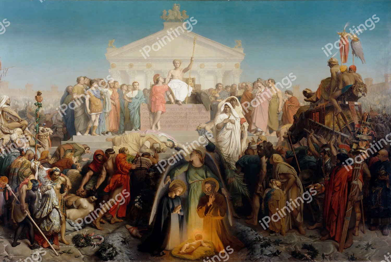 The Age of Augustus and the Birth of Jesus. The painting by Jean-Leon Gerome