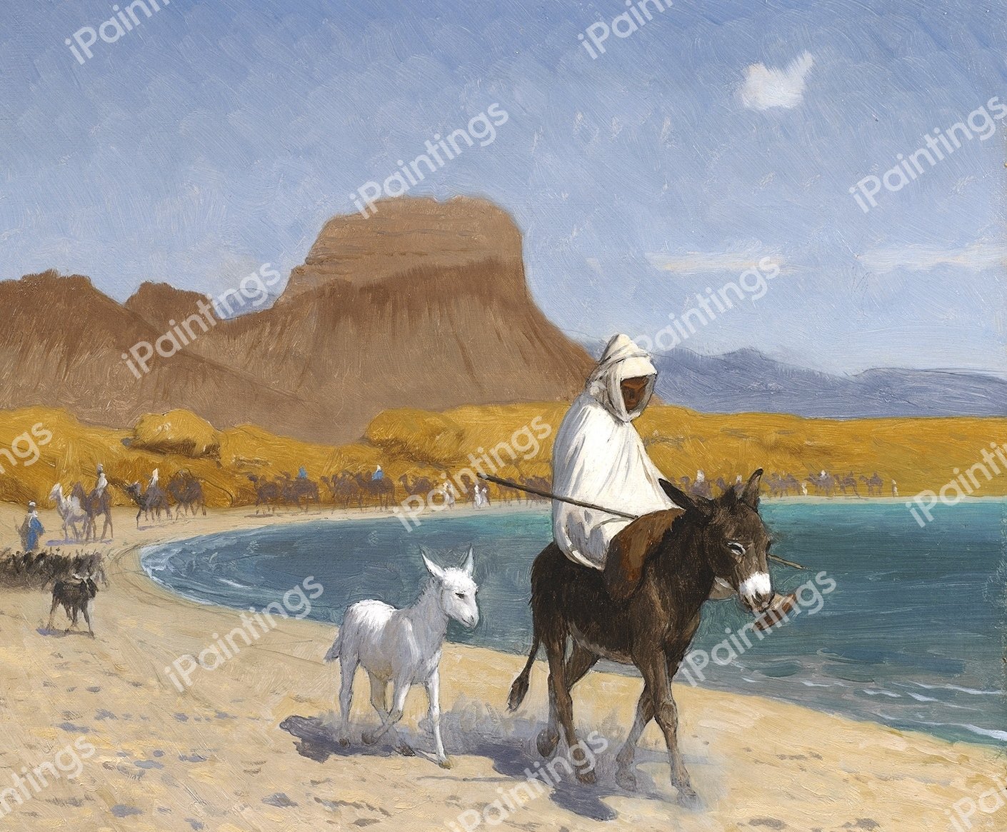 The Gulf of Aqaba. The painting by Jean-Leon Gerome