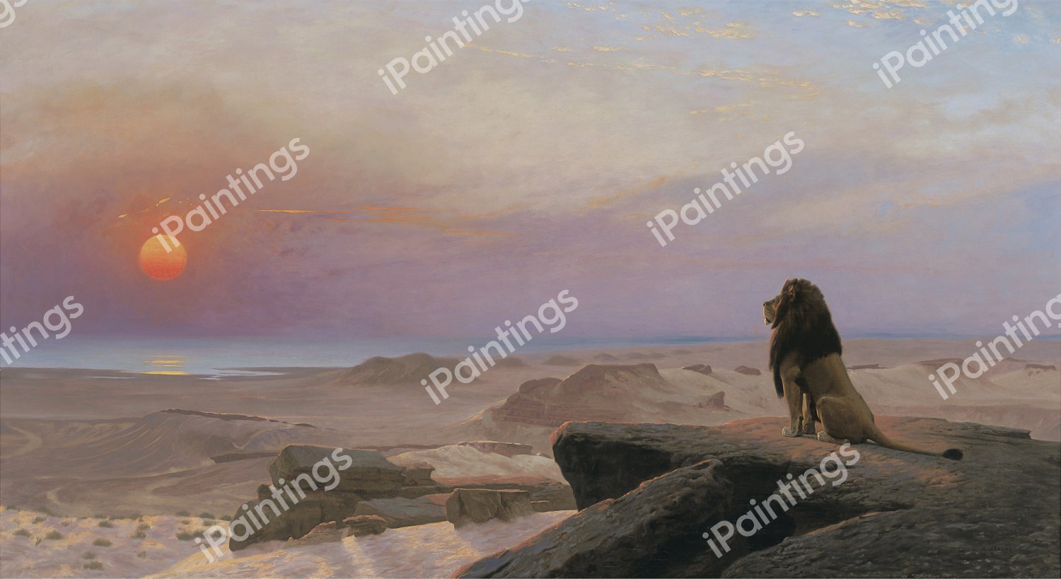 The Two Majesties. The painting by Jean-Leon Gerome