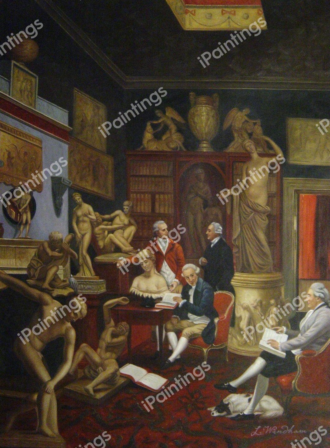 Charles Townely In His Sculpture Gallery. The painting by Johann Zoffany