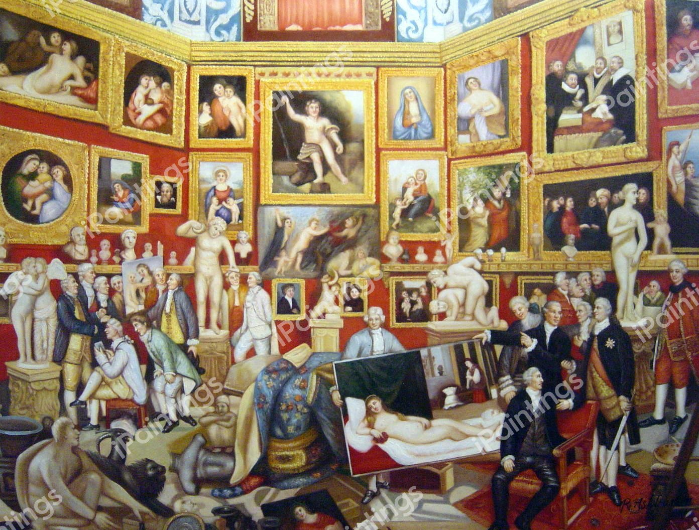 The Tribuna Of The Uffizi. The painting by Johann Zoffany
