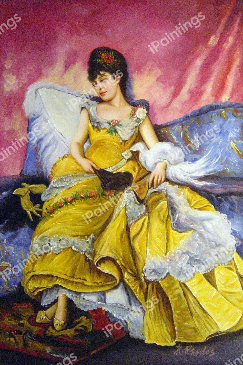 After The Ball. The painting by John Atkinson Grimshaw