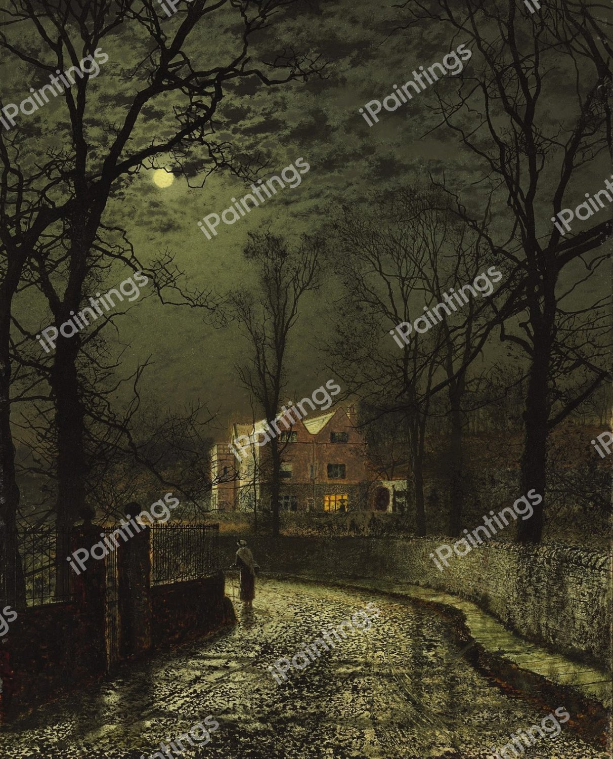 Homeward Bound. The painting by John Atkinson Grimshaw