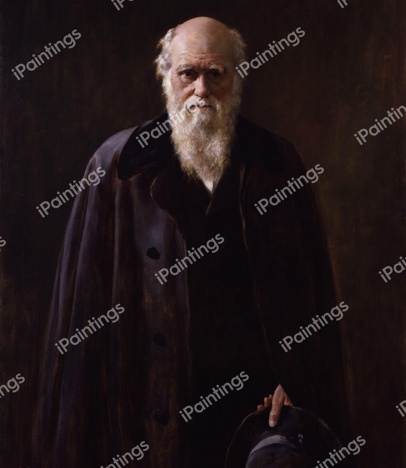 Charles Robert Darwin, 1881. The painting by John Collier