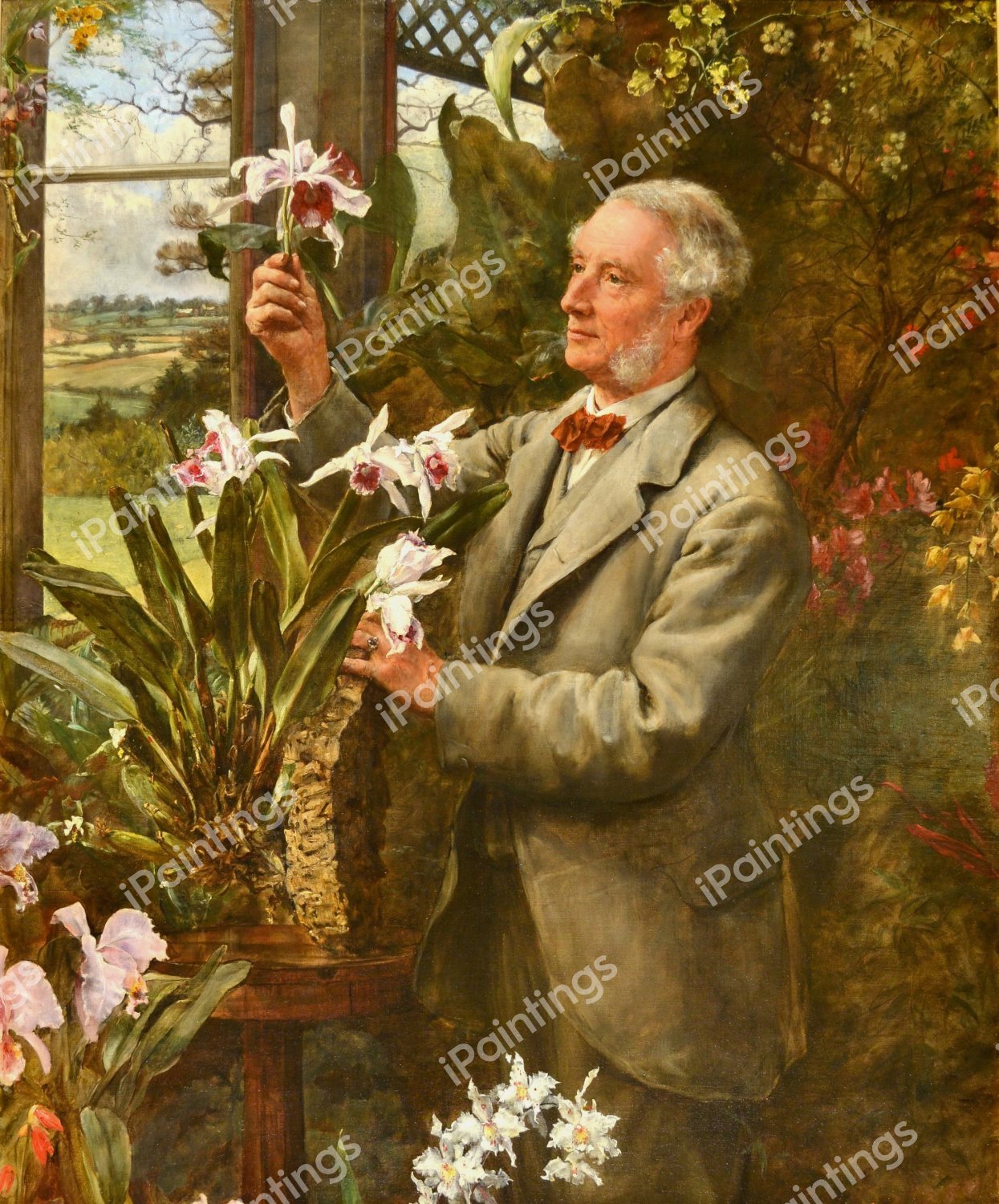 Portrait of Edward Cox, 1880. The painting by John Collier