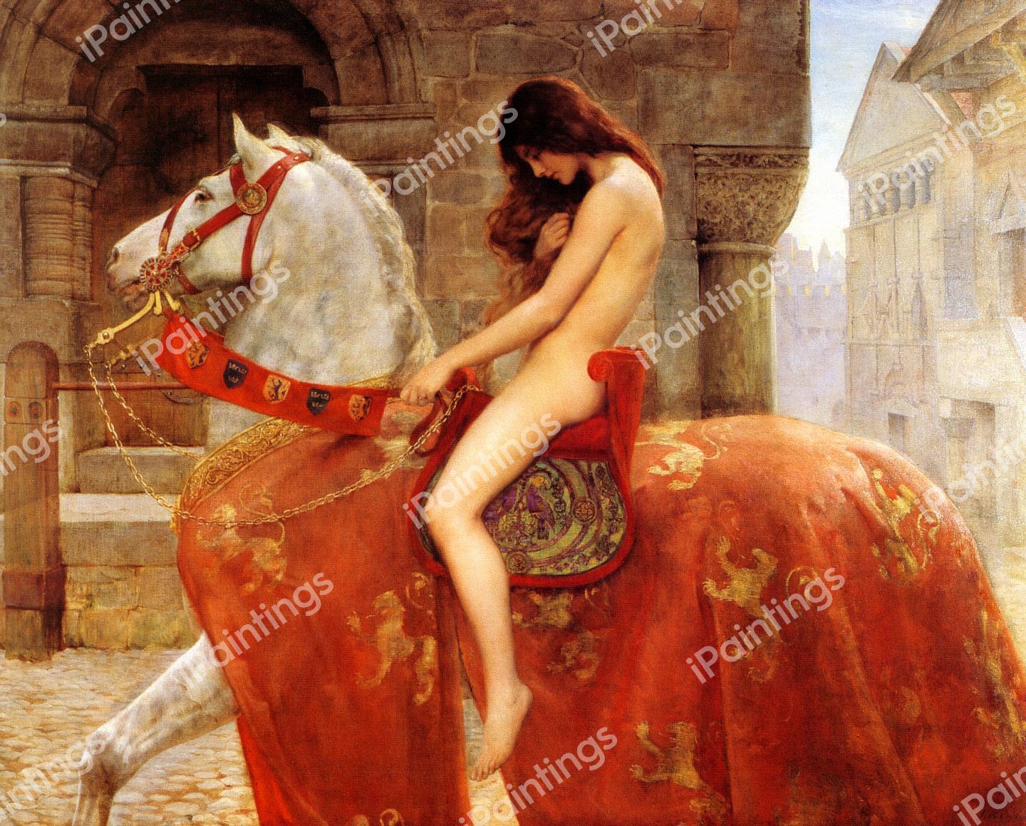 The Lady Godiva, 1898. The painting by John Collier