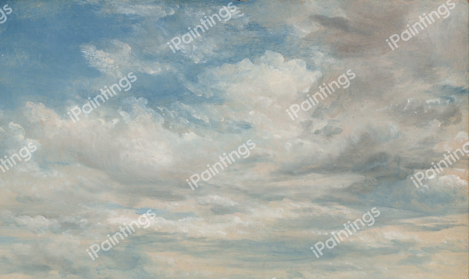 Clouds. The painting by John Constable