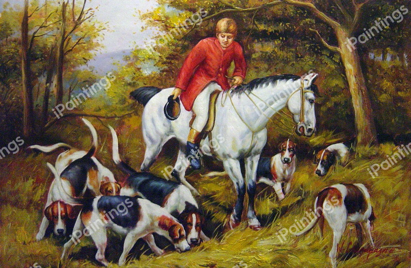 Gone To Earth. The painting by John Emms