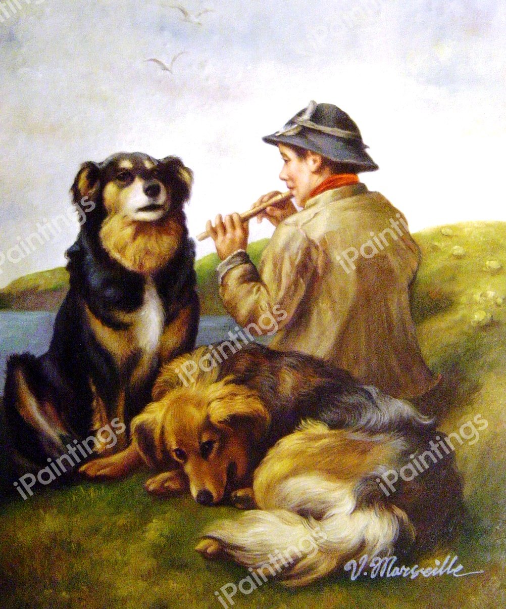 Restful Tune. The painting by John Emms