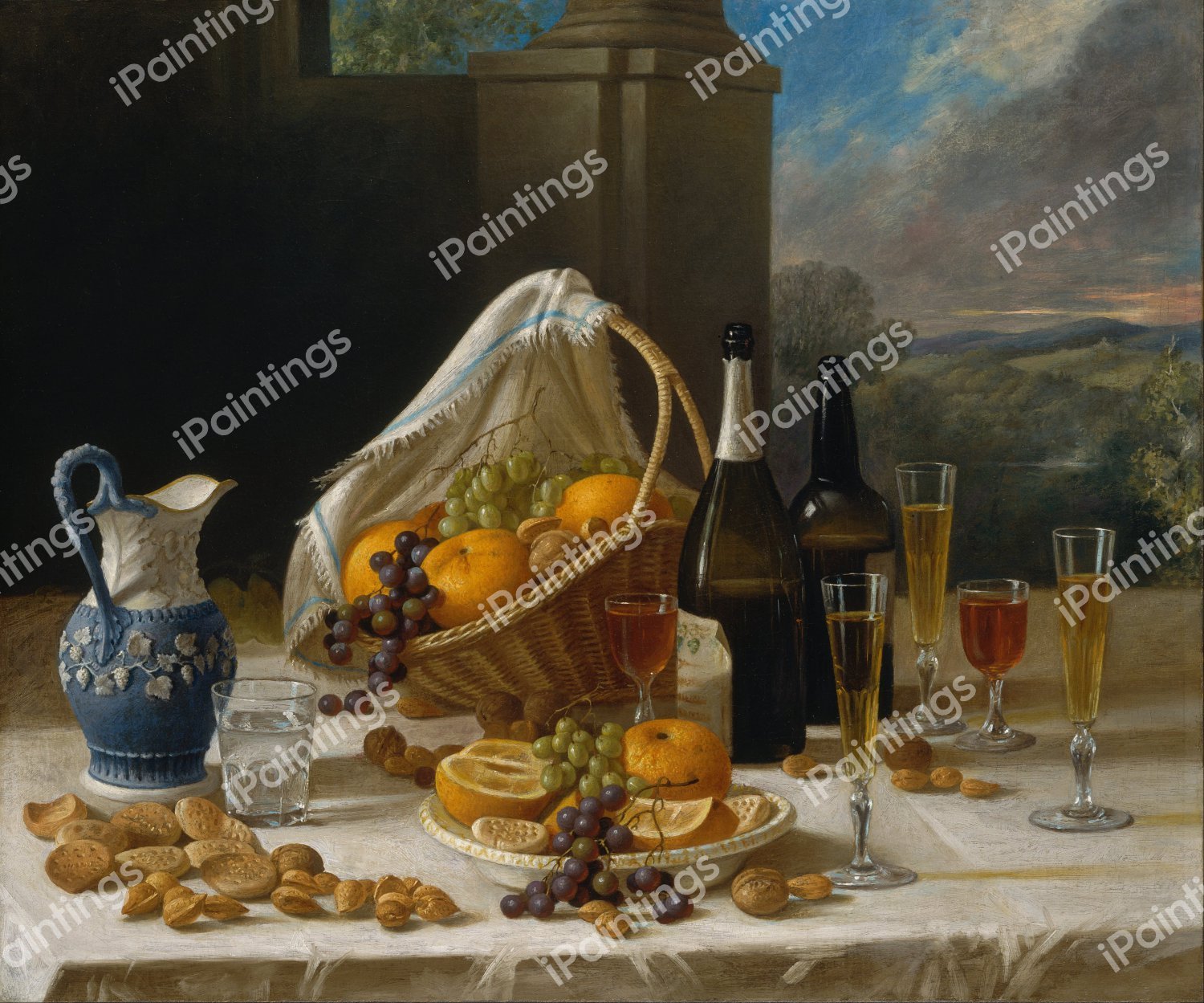 Luncheon Still Life. The painting by John Francis