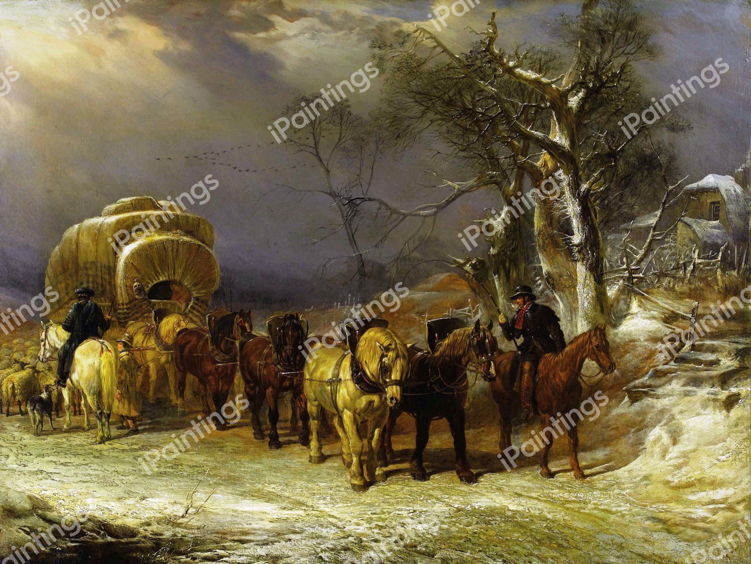 Welcome Rest. The painting by John Frederick Sr. Herring