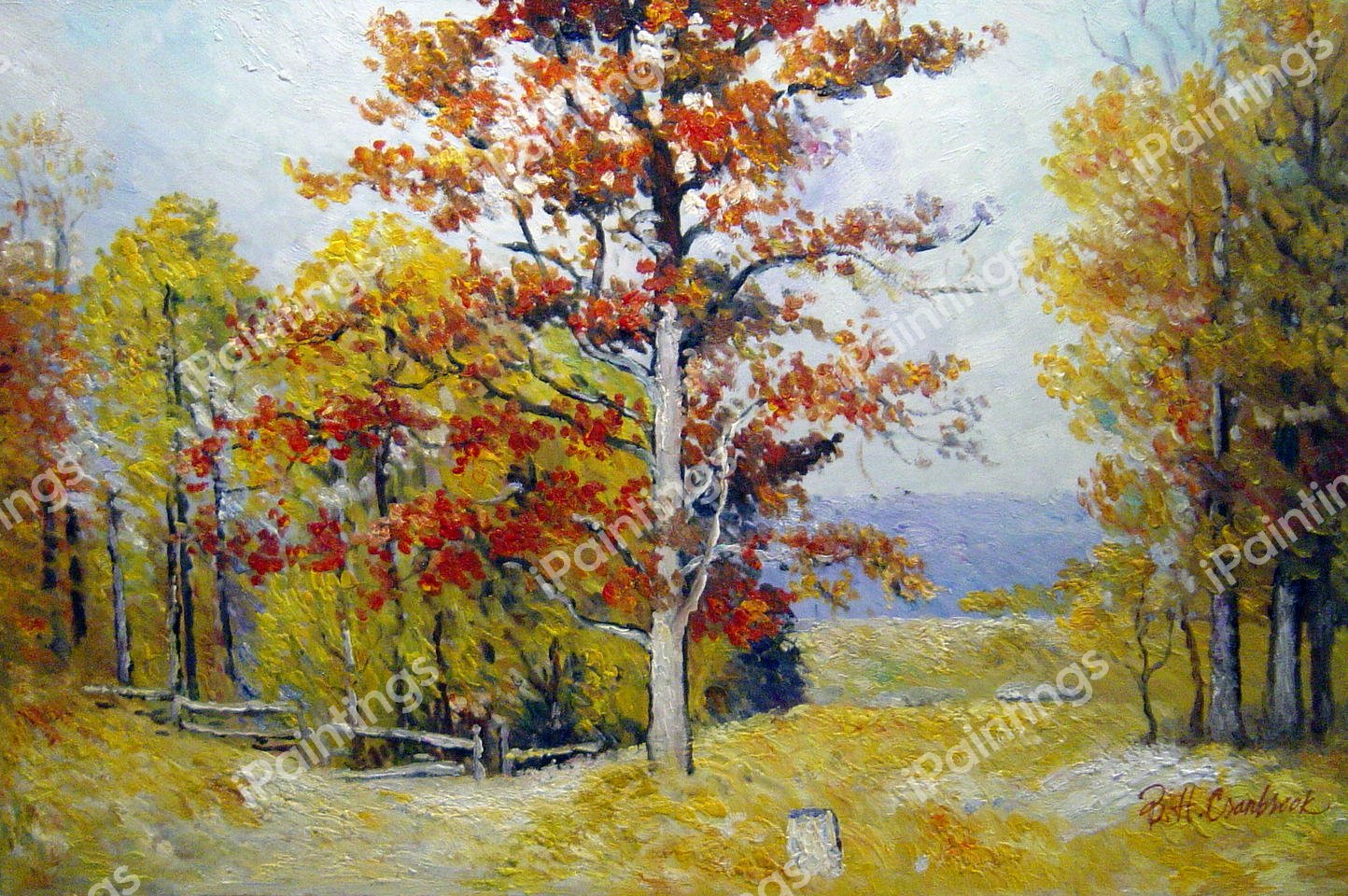 Early Autumn. The painting by John Joseph Enneking