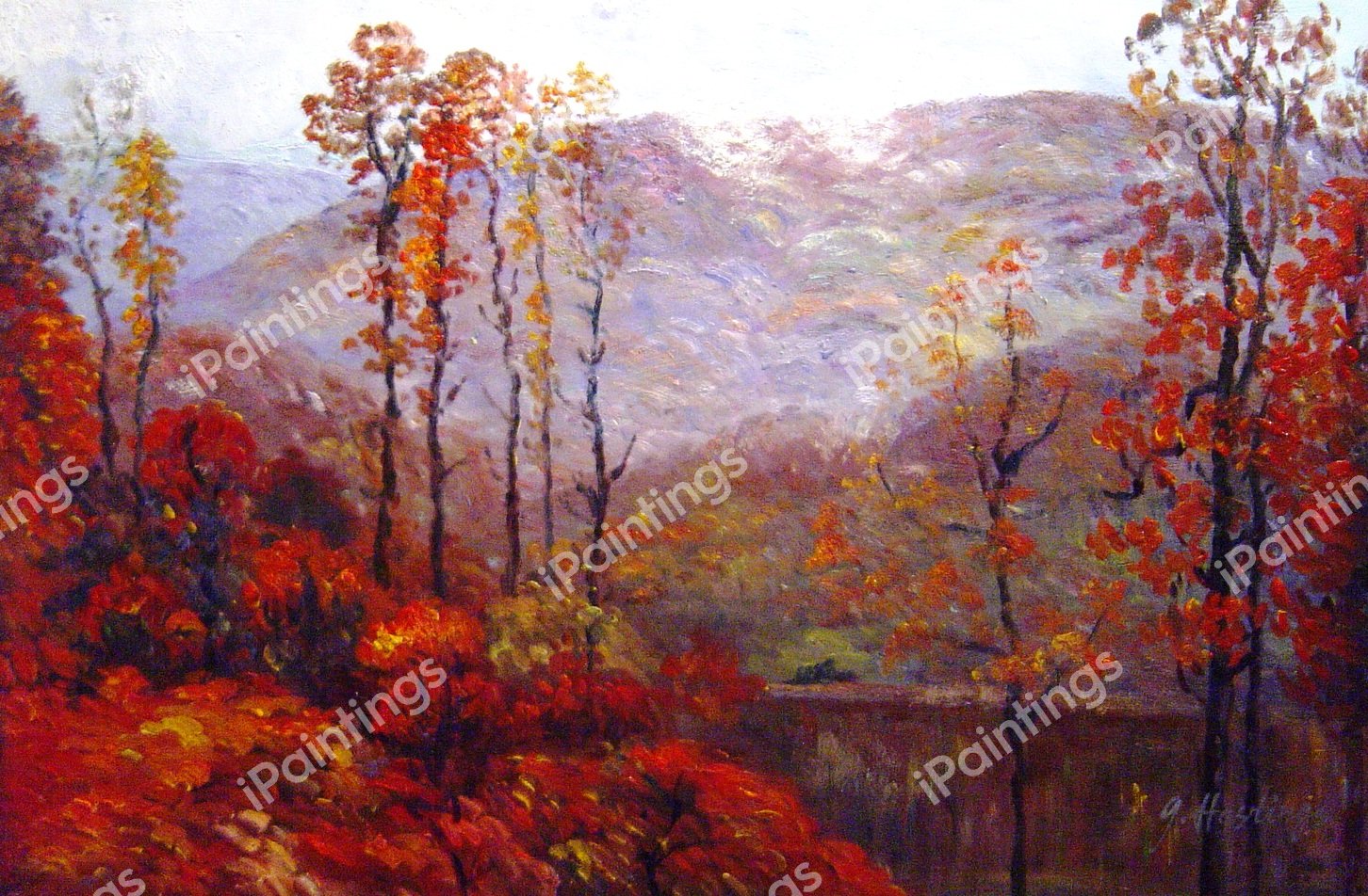 Mount Chocorua. The painting by John Joseph Enneking
