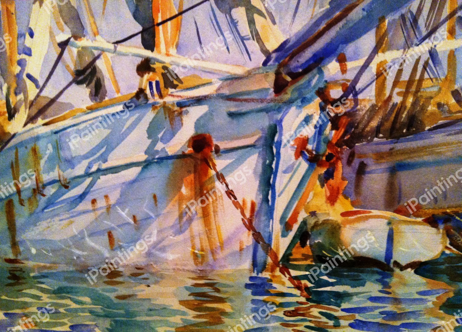 Levantine Port. The painting by John Singer Sargent