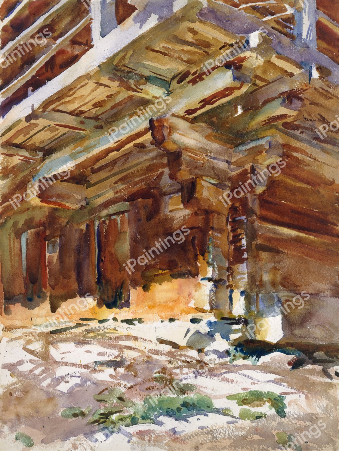 The Abries. The painting by John Singer Sargent