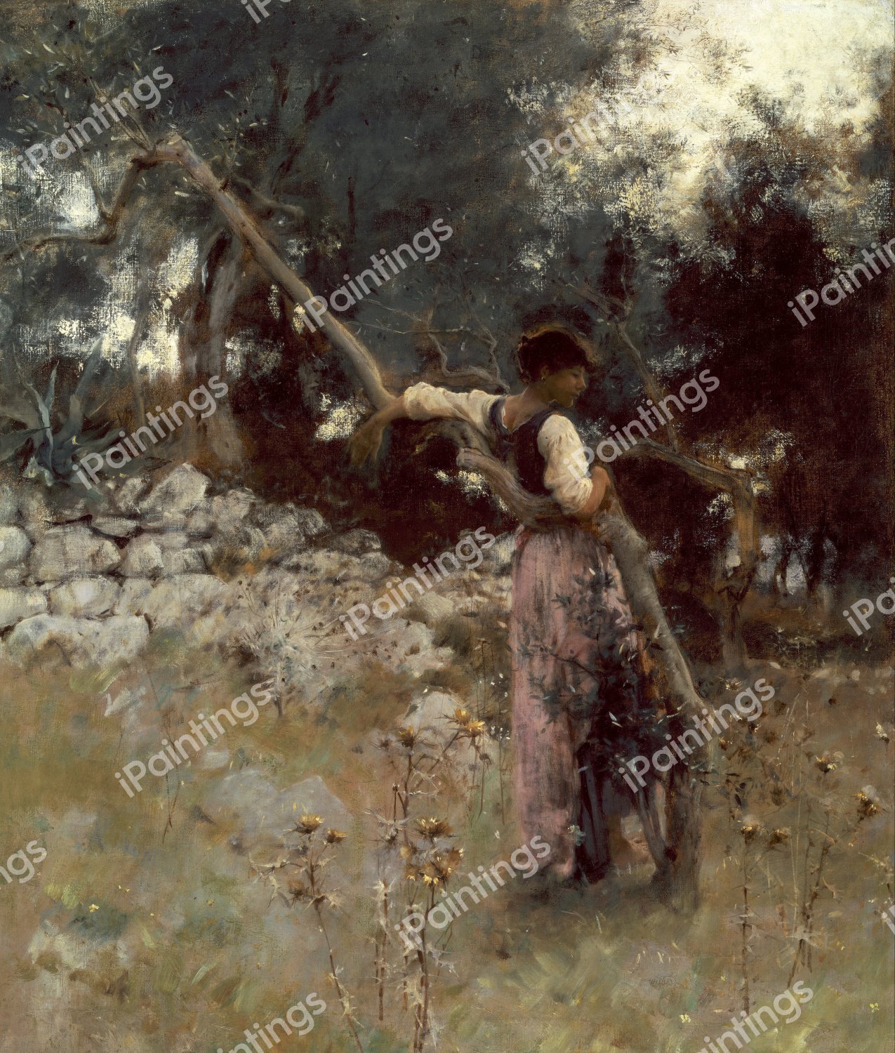 Capriote. The painting by John Singer Sargent