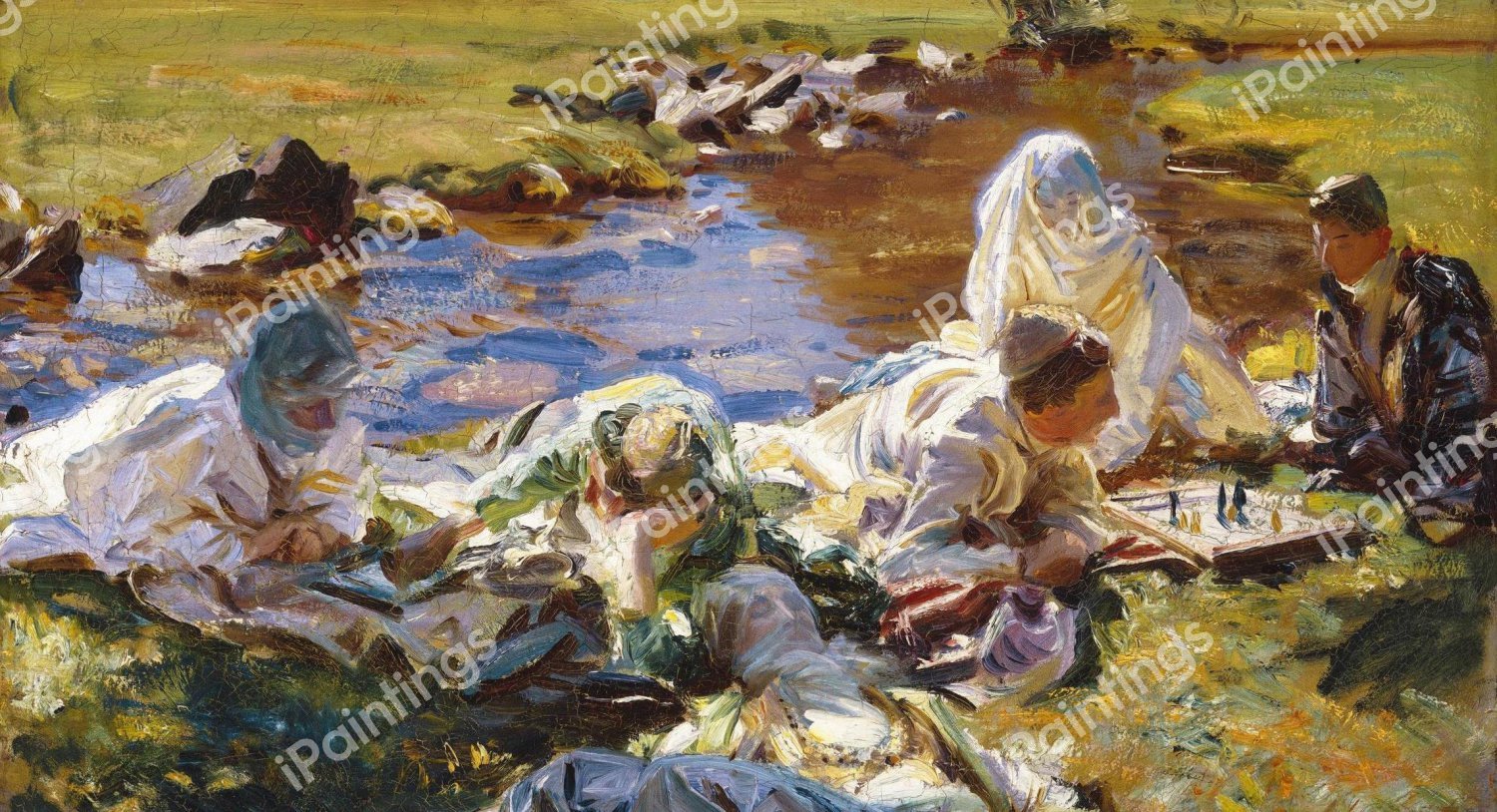 Dolce Far Niente. The painting by John Singer Sargent