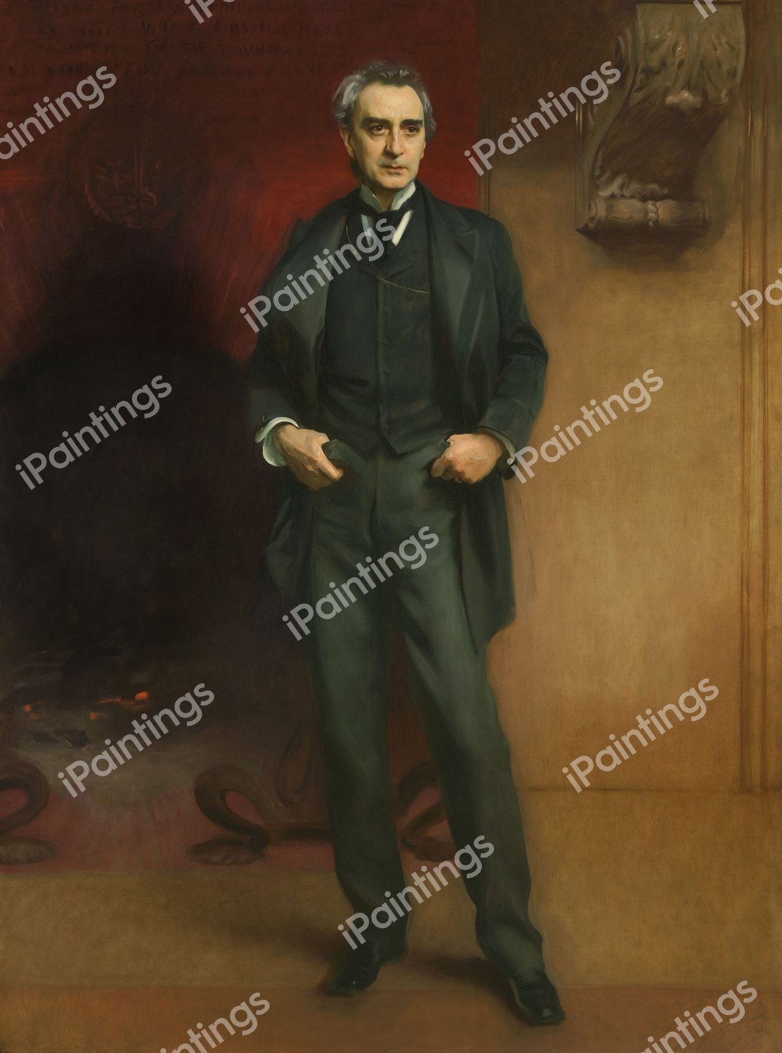 Edwin Booth. The painting by John Singer Sargent