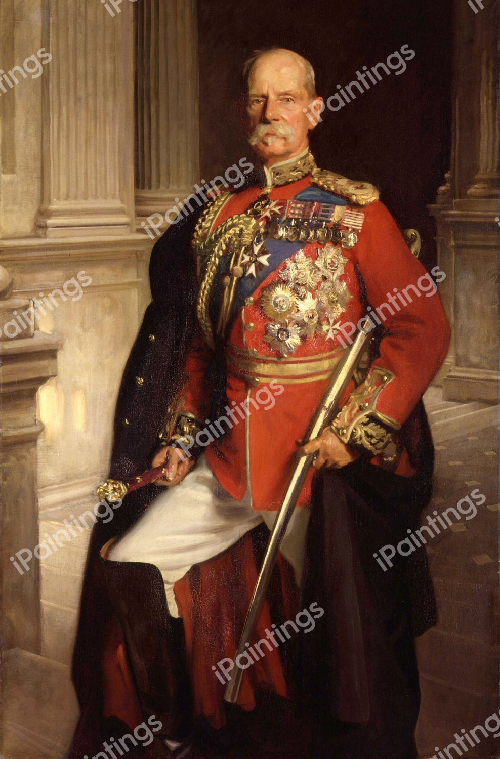 Field Marshall Frederick Sleigh Roberts. The painting by John Singer Sargent