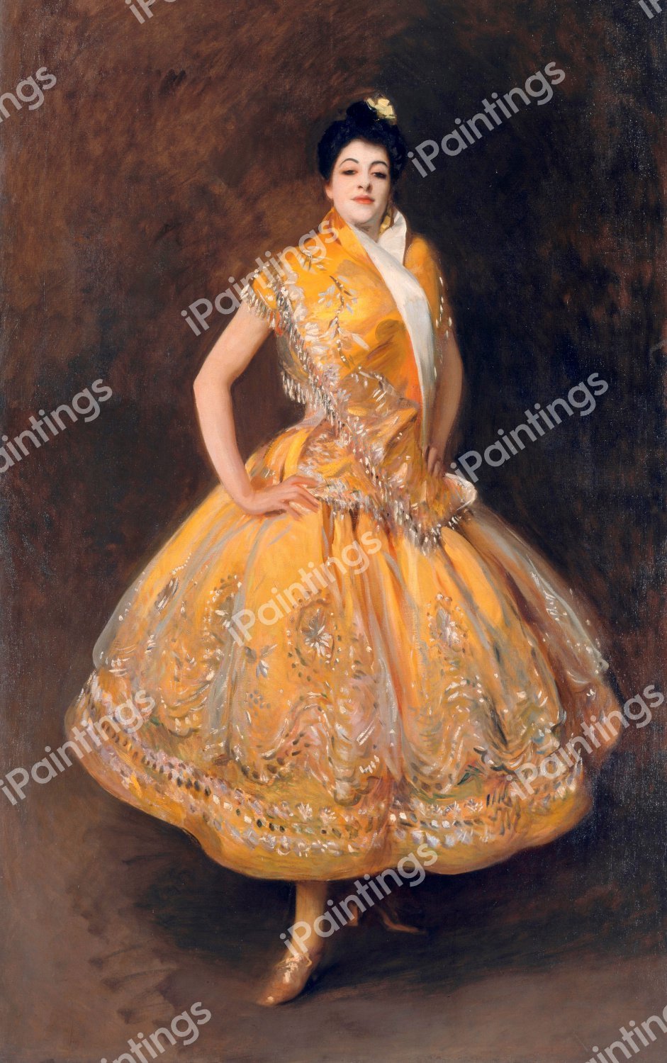 La Carmencita. The painting by John Singer Sargent