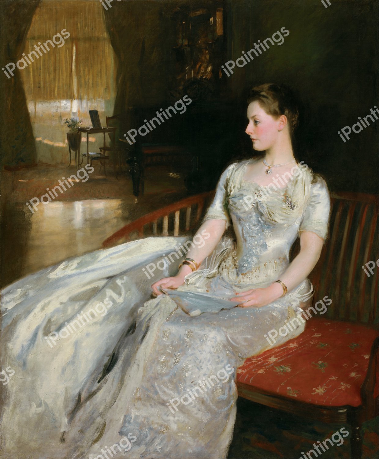 Mrs. Cecil Wade. The painting by John Singer Sargent