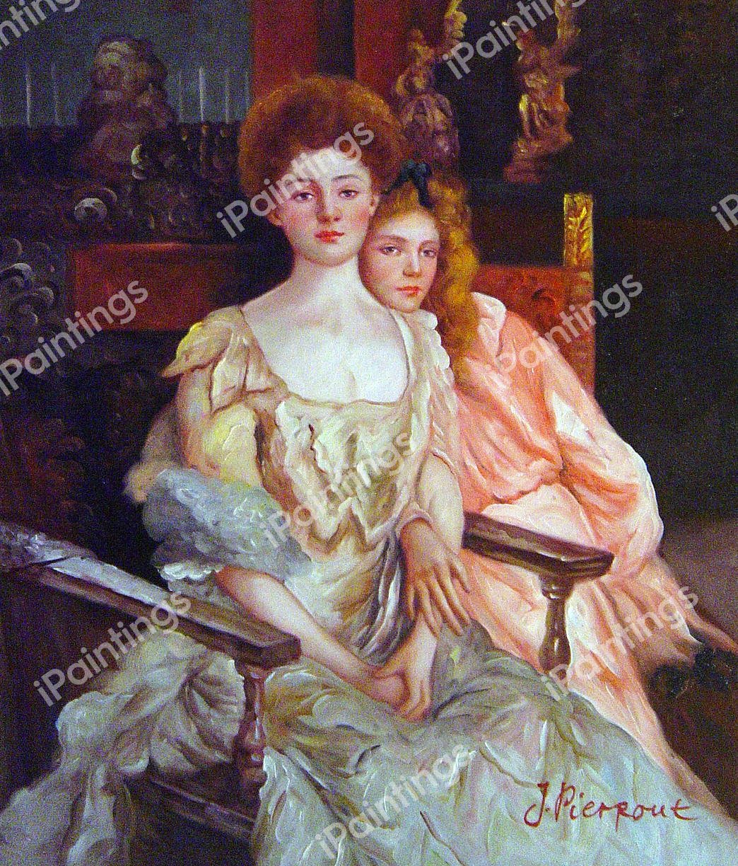 Mrs. Fiske Warren And Her Daughter Rachel. The painting by John Singer Sargent