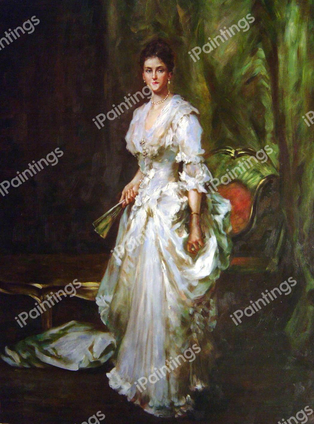 Mrs. Henry White. The painting by John Singer Sargent
