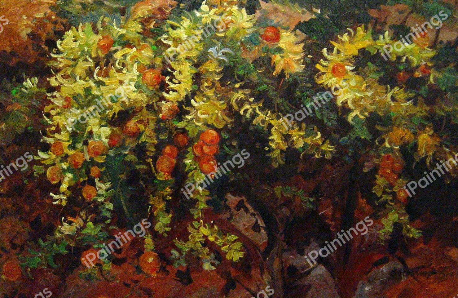 Pomegranates 2. The painting by John Singer Sargent