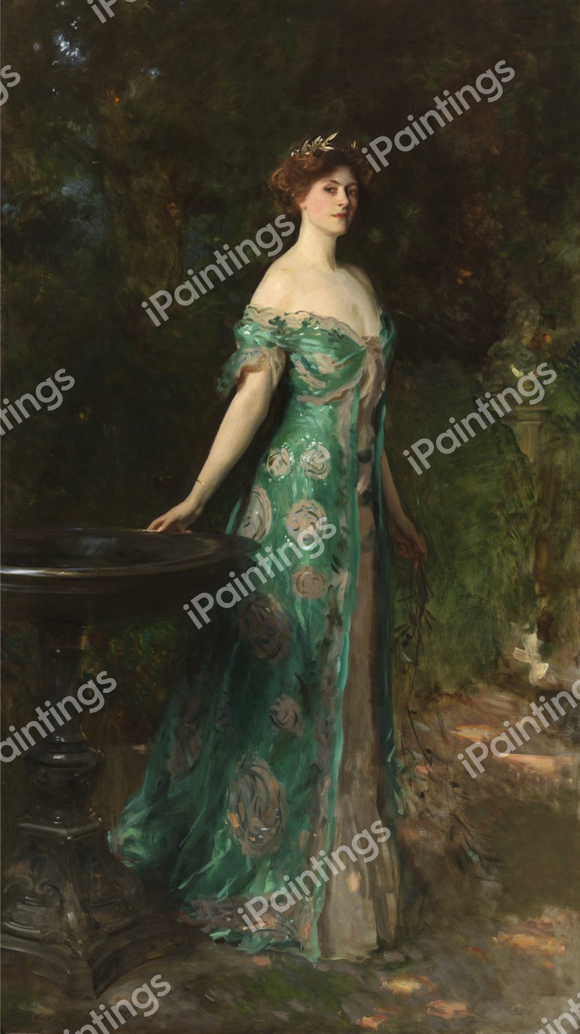 Portrait of Millicent Leveson-Gower, Duchess of Sutherland. The painting by John Singer Sargent