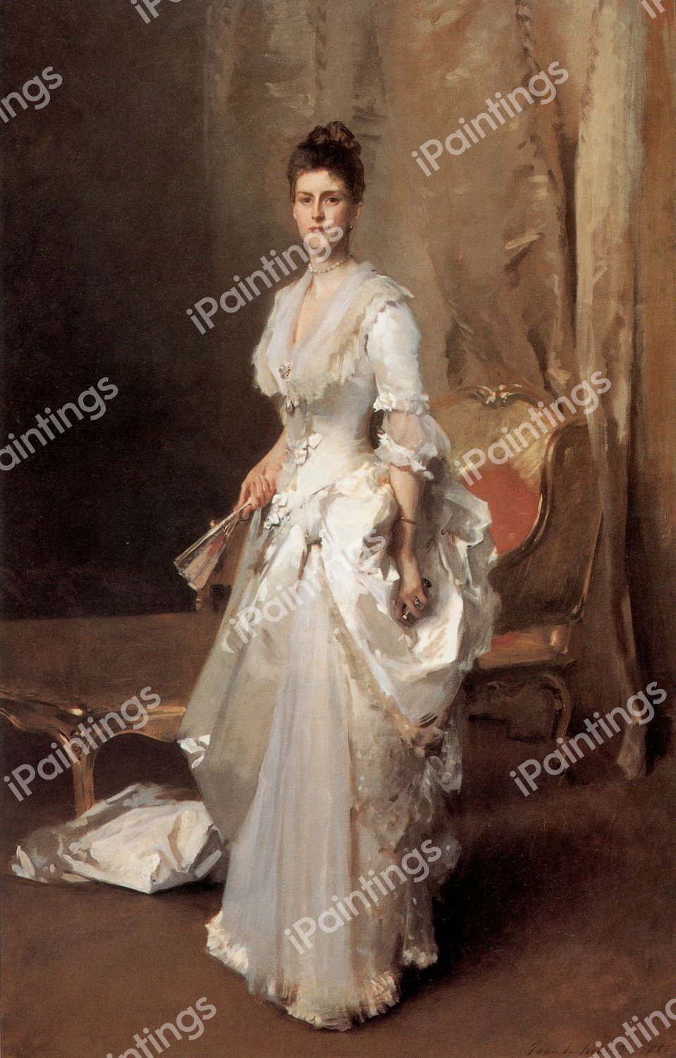 Portrait of Mrs. Henry White (Margaret Stuyvesant Rutherford White) . The painting by John Singer Sargent