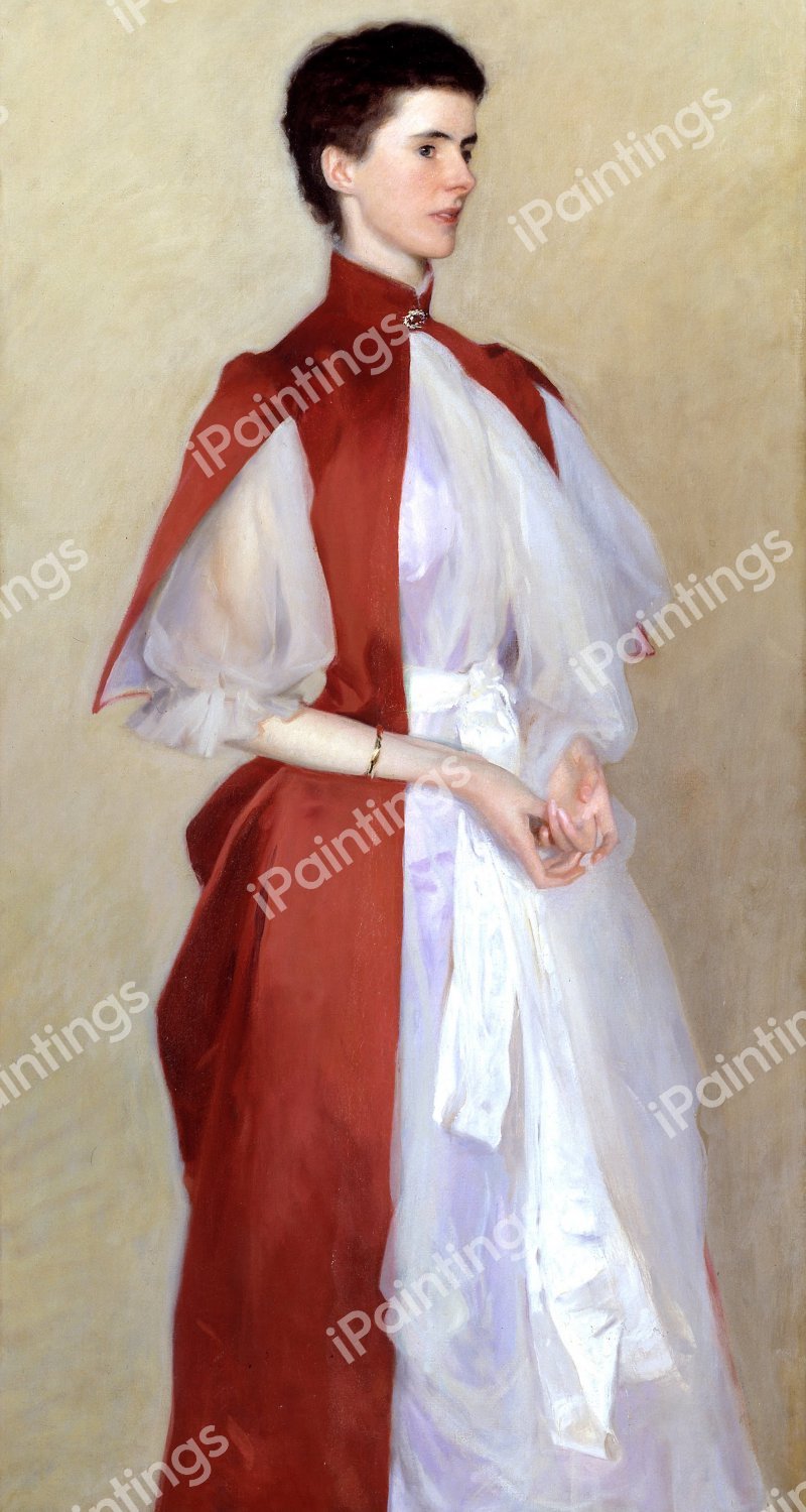Portrait of Mrs Robert Harrison. The painting by John Singer Sargent
