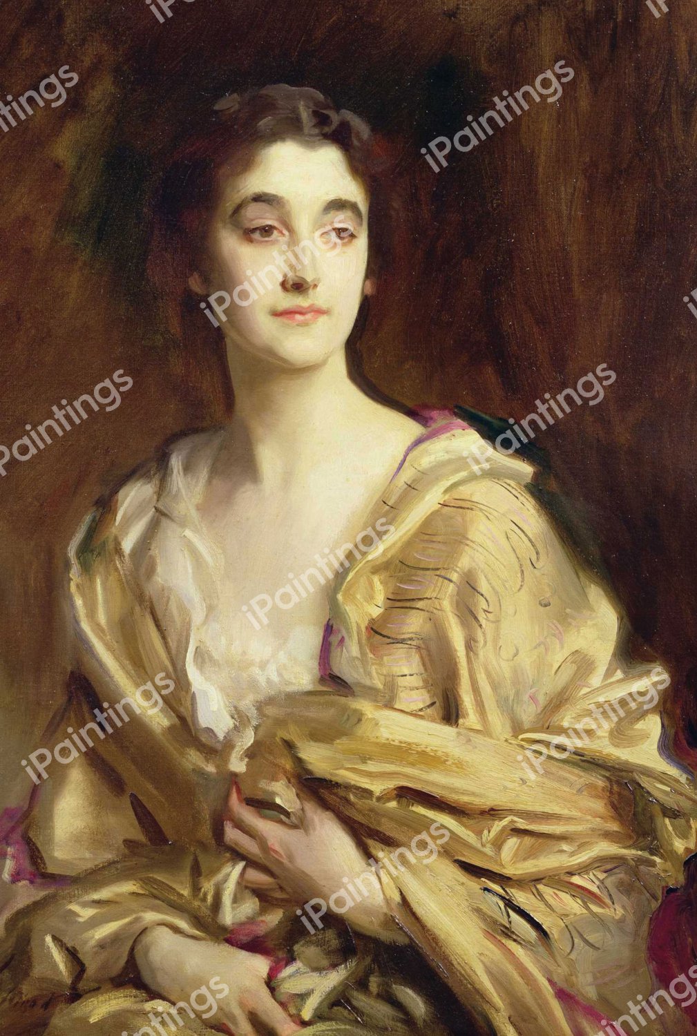 Portrait of Sybil. The painting by John Singer Sargent