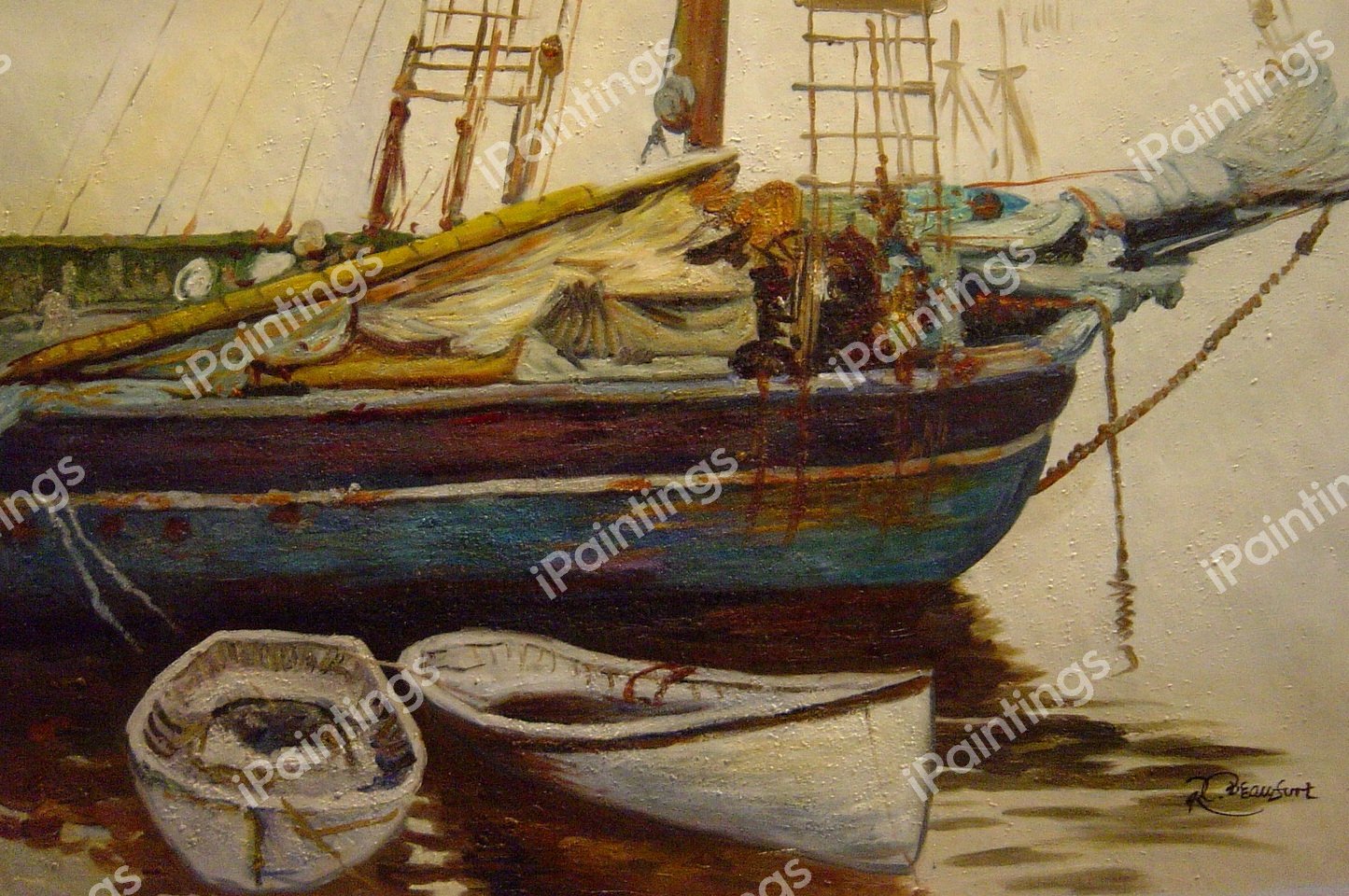 Schooner, Catherine, Somesville, Maine. The painting by John Singer Sargent