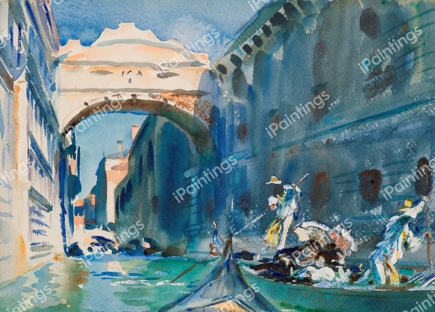 The Bridge of Sighs. The painting by John Singer Sargent