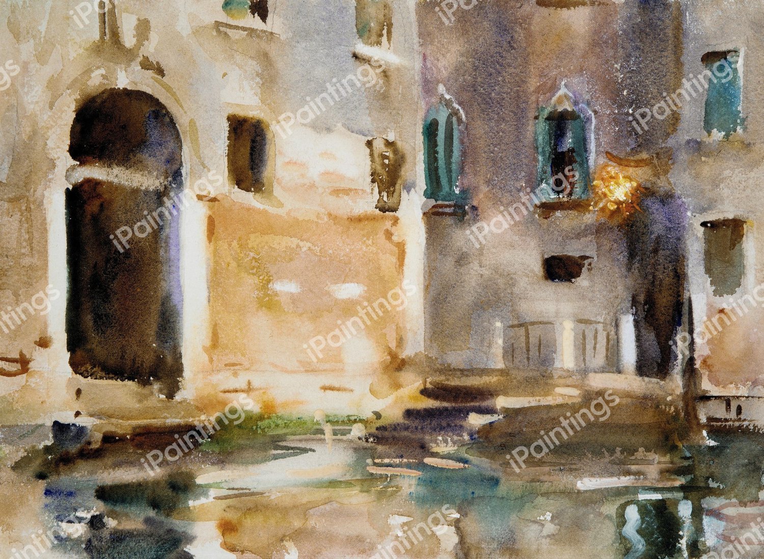 Venice. The painting by John Singer Sargent