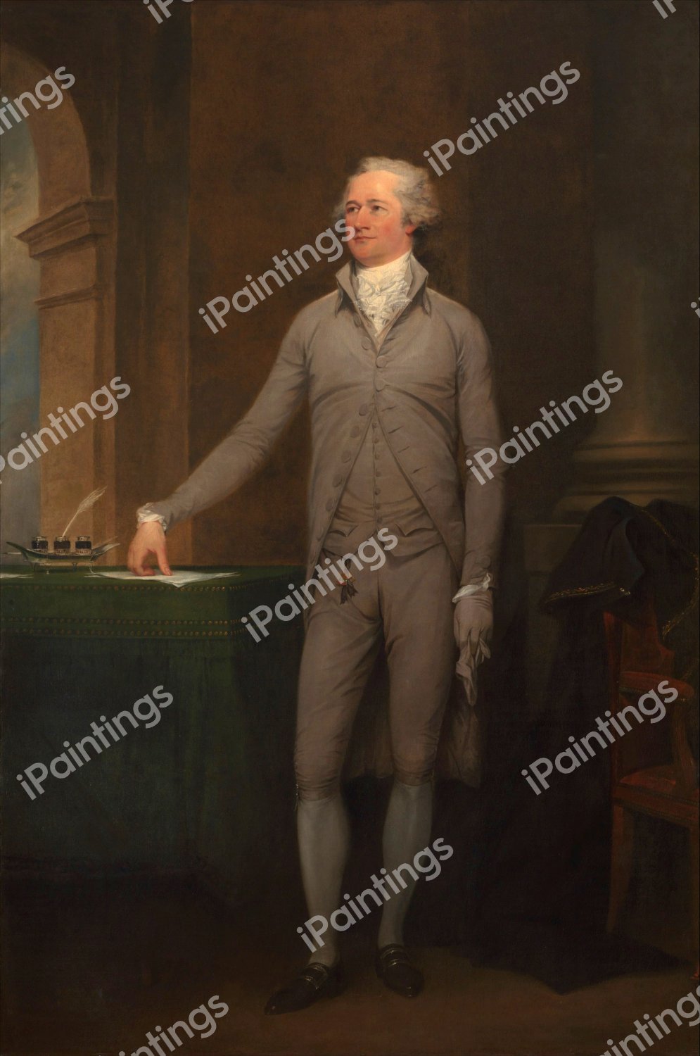 Alexander Hamilton 2 Painting by John Trumbull Reproduction
