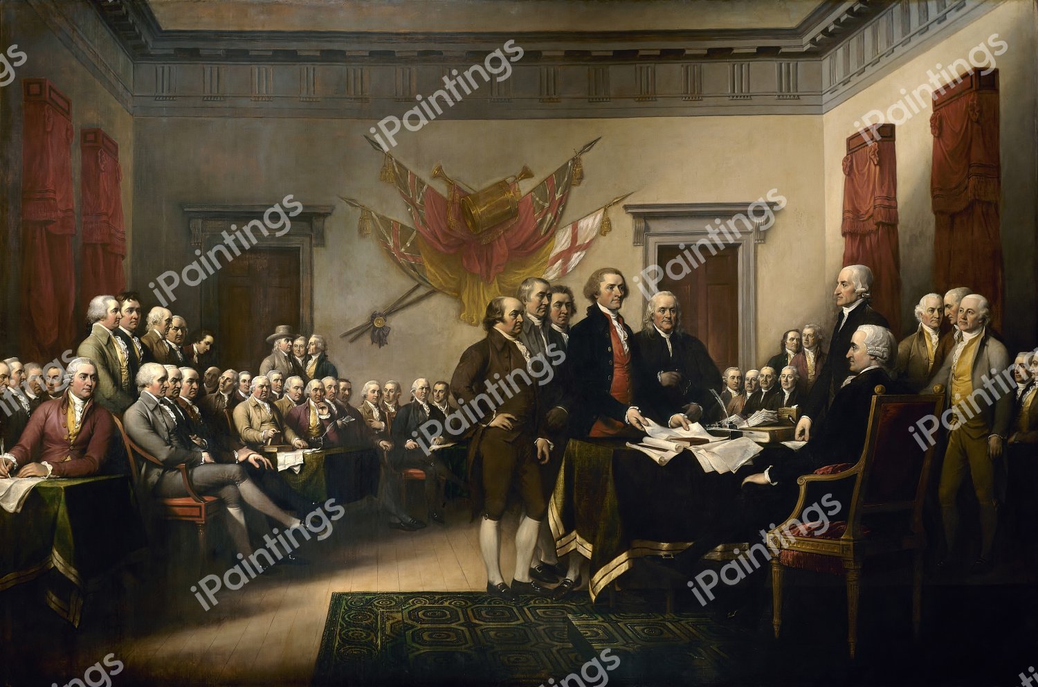 Declaration of Independence. The painting by John Trumbull