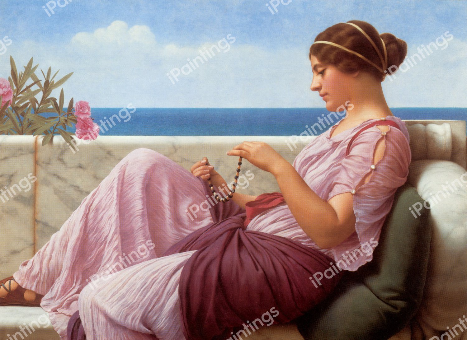 A Souvenir. The painting by John William Godward
