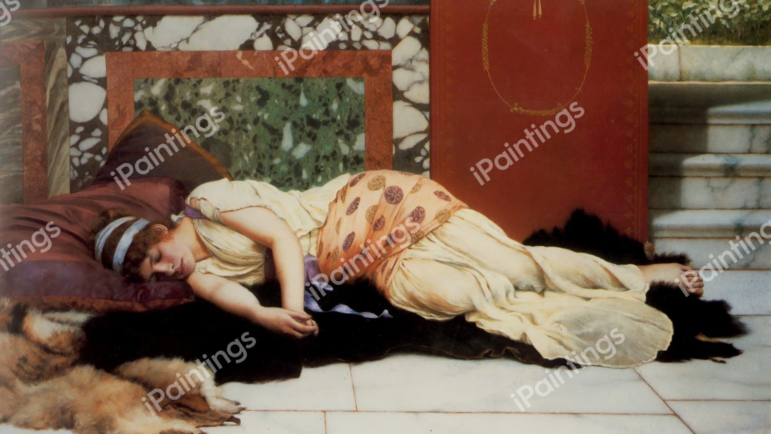 Endymion. The painting by John William Godward